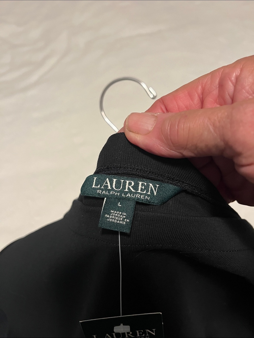 Ralph Lauren black cotton top in perfect condition size large - Picture 2 of 7